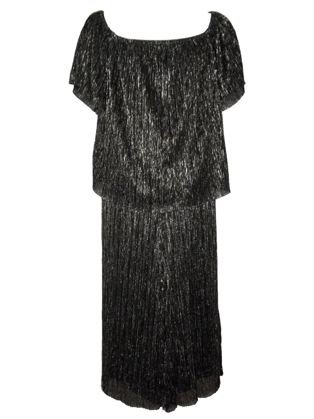 Rachel Rachel Roy Raw Edges Off the Shoulder Top Vicky Wide Leg Crop Pant Set 2X